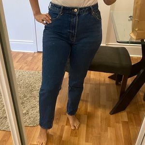Blue mom jeans
